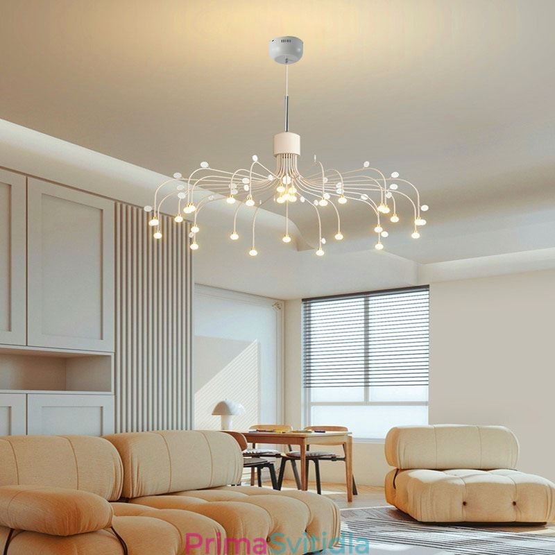 Závěsné svítidlo Nordic Creative Natural White Stropní svítidlo 30 světel