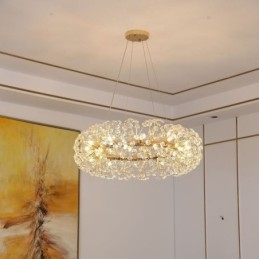 Závěsné světlo Moderní minimalistické kované kruhové stropní svítidlo Sun Flower