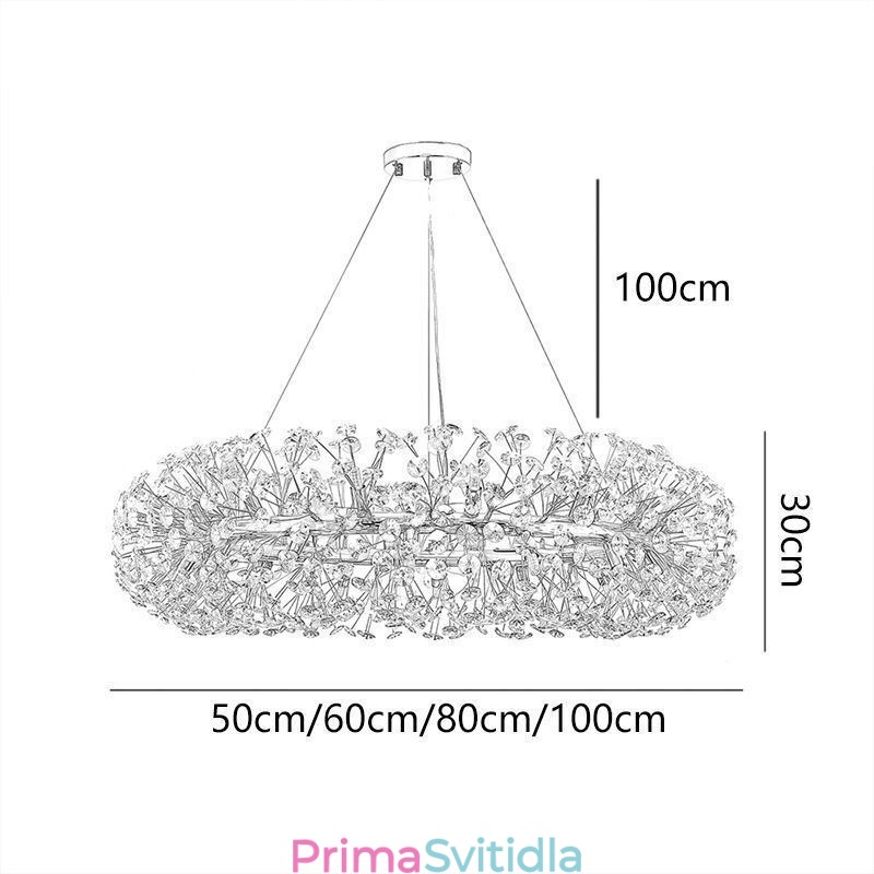 Závěsné světlo Moderní minimalistické kované kruhové stropní svítidlo Sun Flower