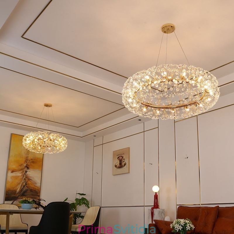 Závěsné světlo Moderní minimalistické kované kruhové stropní svítidlo Sun Flower