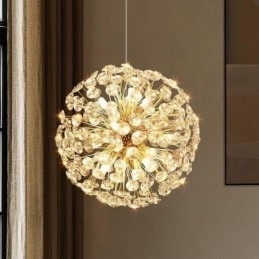 Stropní světlo Moderní minimalistické galvanické železné závěsné svítidlo Sun Flower