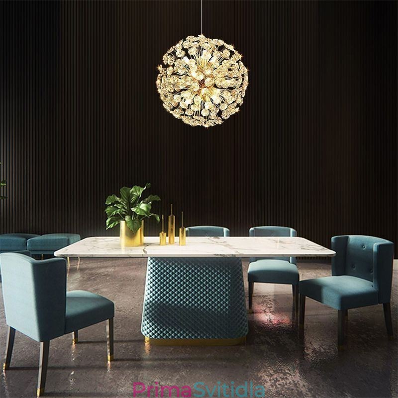 Stropní světlo Moderní minimalistické galvanické železné závěsné svítidlo Sun Flower