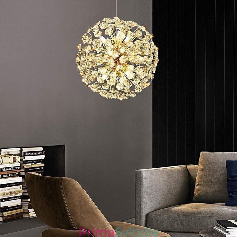 Stropní světlo Moderní minimalistické galvanické železné závěsné svítidlo Sun Flower