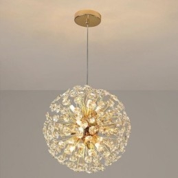 Stropní světlo Moderní minimalistické galvanické železné závěsné svítidlo Sun Flower