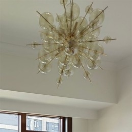 Moderní závěsné světlo Minimalistické bublinkové skleněné stropní svítidlo