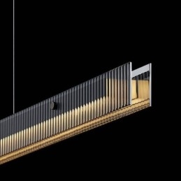 Závěsné svítidlo 100CM skleněné stropní svítidlo plynule stmívatelné s dálkovým ovládáním