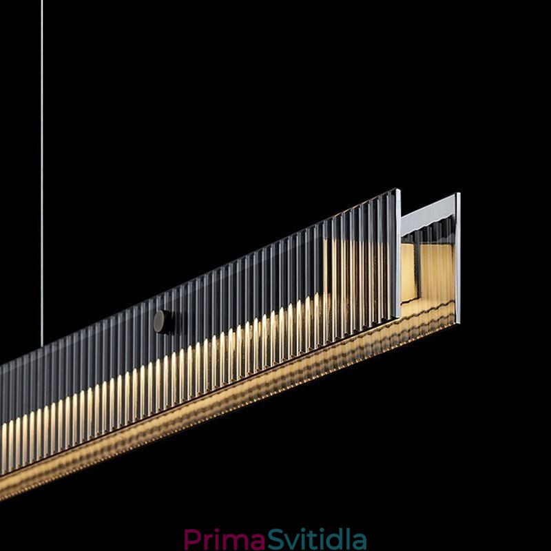 Závěsné svítidlo 100CM skleněné stropní svítidlo plynule stmívatelné s dálkovým ovládáním