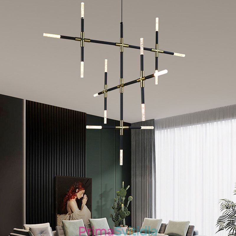 Spojovací závěsné svítidlo Teplé bílé kreativní stropní svítidlo Kombinovaná lampa pro kutily
