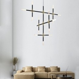 Spojovací závěsné svítidlo Teplé bílé kreativní stropní svítidlo Kombinovaná lampa pro kutily