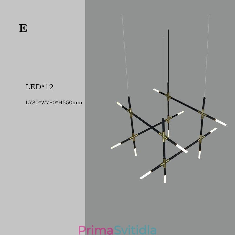 Spojovací závěsné svítidlo Teplé bílé kreativní stropní svítidlo Kombinovaná lampa pro kutily