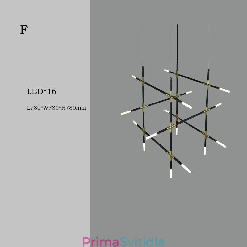 Spojovací závěsné svítidlo Teplé bílé kreativní stropní svítidlo Kombinovaná lampa pro kutily