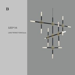 Spojovací závěsné svítidlo Teplé bílé kreativní stropní svítidlo Kombinovaná lampa pro kutily