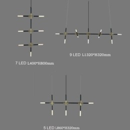 Jednoduché závěsné svítidlo Kreativní spojování Teplé bílé stropní svítidlo DIY kombinovaná lampa