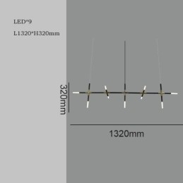 Jednoduché závěsné svítidlo Kreativní spojování Teplé bílé stropní svítidlo DIY kombinovaná lampa