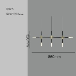 Jednoduché závěsné svítidlo Kreativní spojování Teplé bílé stropní svítidlo DIY kombinovaná lampa