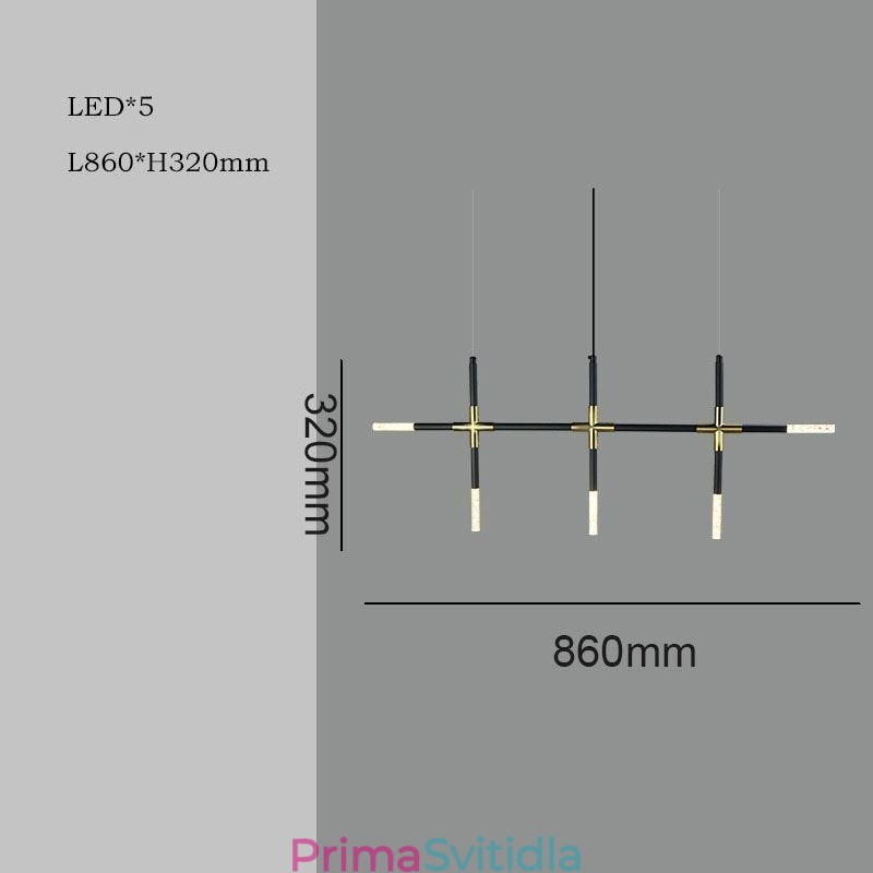 Jednoduché závěsné svítidlo Kreativní spojování Teplé bílé stropní svítidlo DIY kombinovaná lampa
