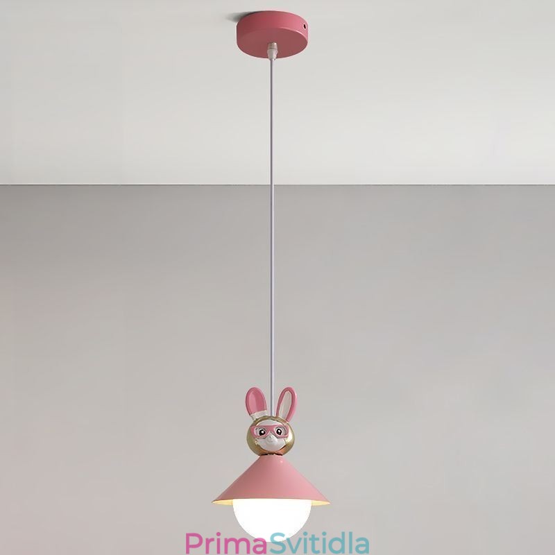 Závěsné svítidlo Moderní minimalistické Stropní svítidlo z tepaného železa králík z teletiny