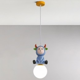 Závěsné svítidlo Moderní minimalistické Stropní svítidlo z tepaného železa králík z teletiny