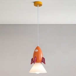 Minimalistické závěsné světlo z tepaného železa Moon Landing Small Stropní světlo