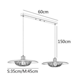 Severské závěsné svítidlo Kreativní stropní svítidlo z tepaného železa