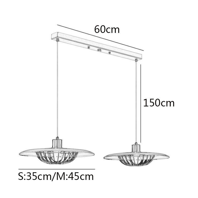 Severské závěsné svítidlo Kreativní stropní svítidlo z tepaného železa