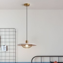 Severské závěsné svítidlo z tepaného železa kreativní diskové stropní svítidlo