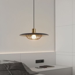 Severské závěsné svítidlo z tepaného železa kreativní diskové stropní svítidlo