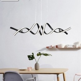 Minimalistické závěsné světlo Aluminium Art Minimalistické spirálové stropní svítidlo