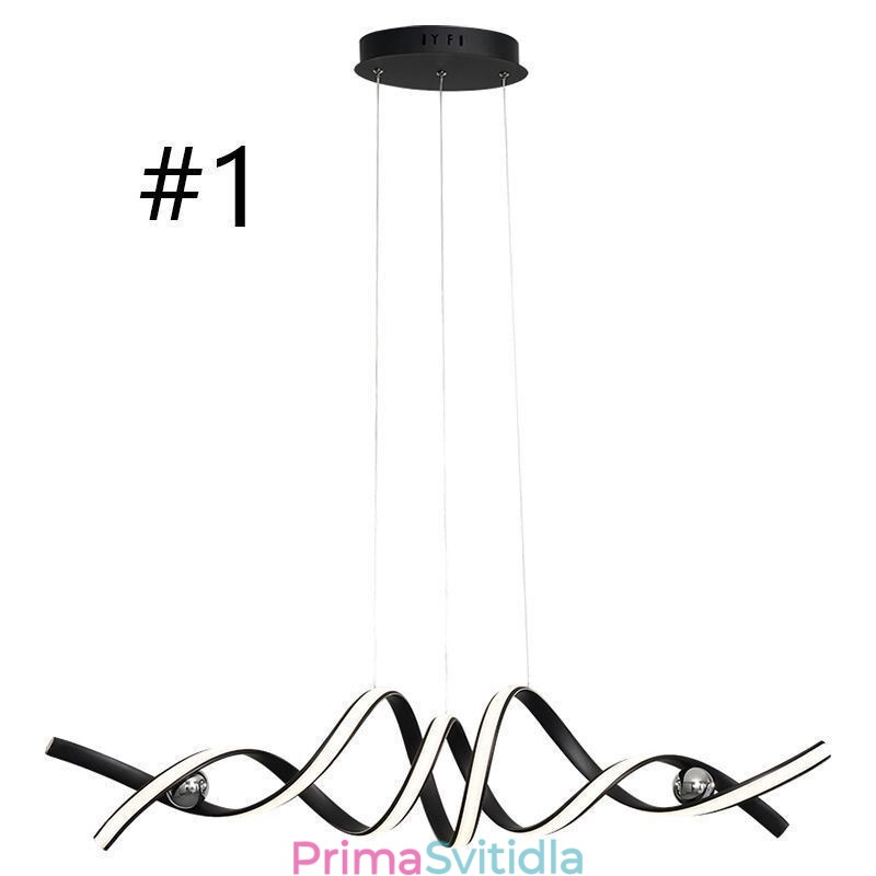 Minimalistické závěsné světlo Aluminium Art Minimalistické spirálové stropní svítidlo
