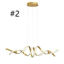 Minimalistické závěsné světlo Aluminium Art Minimalistické spirálové stropní svítidlo