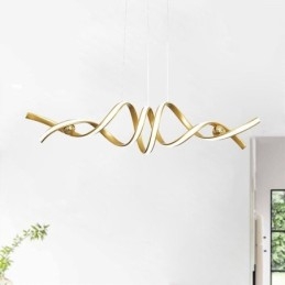 Minimalistické závěsné světlo Aluminium Art Minimalistické spirálové stropní svítidlo