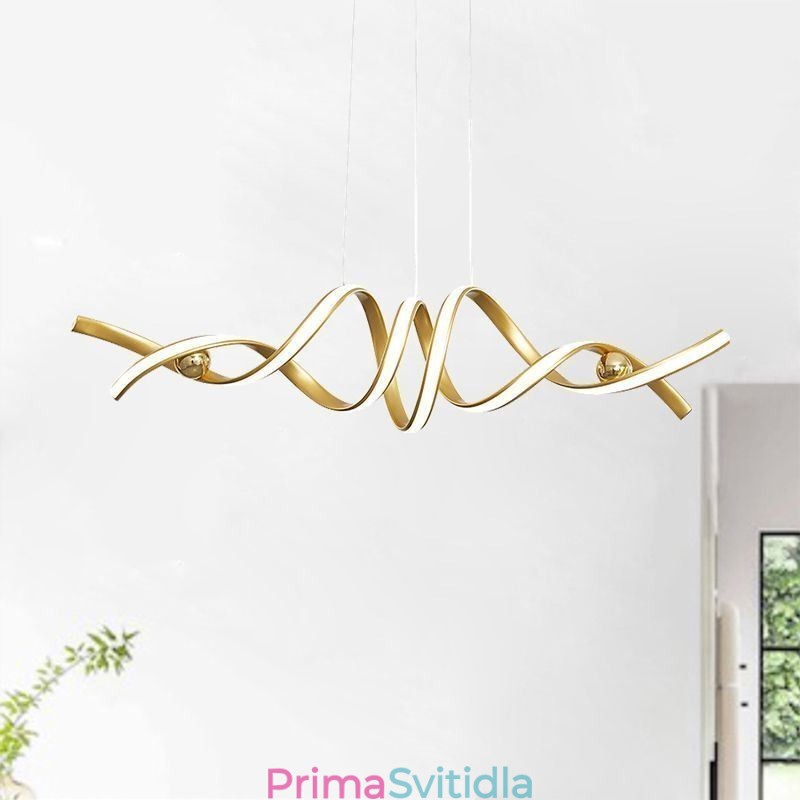 Minimalistické závěsné světlo Aluminium Art Minimalistické spirálové stropní svítidlo