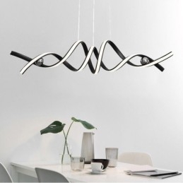 Minimalistické závěsné světlo Aluminium Art Minimalistické spirálové stropní svítidlo