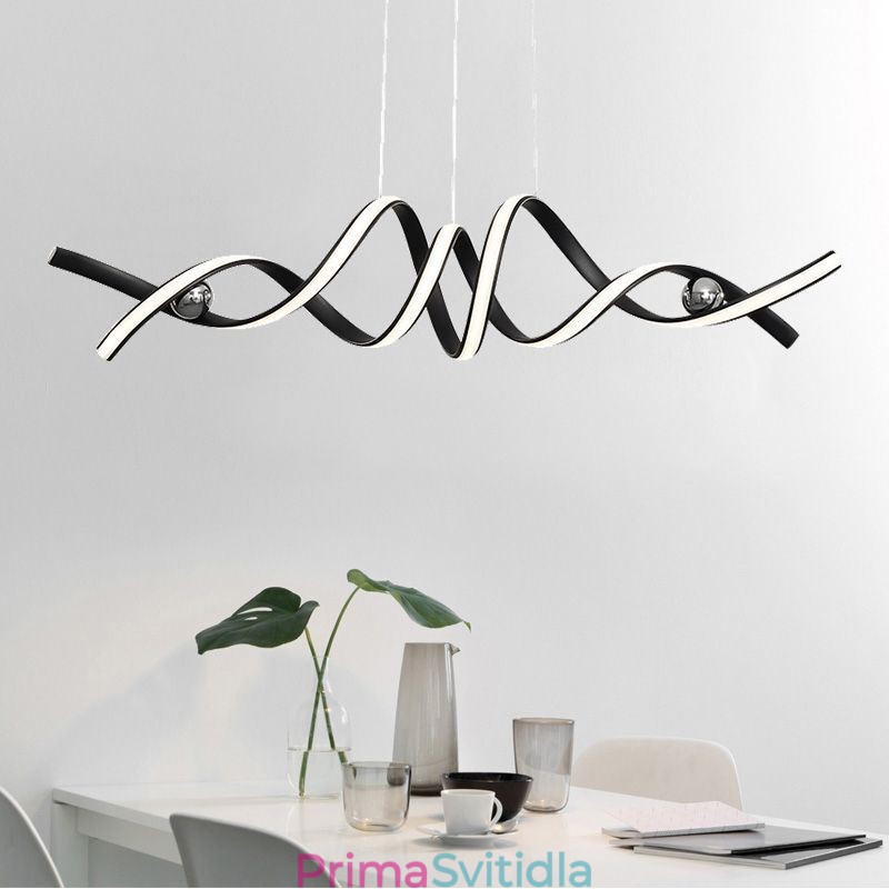 Minimalistické závěsné světlo Aluminium Art Minimalistické spirálové stropní svítidlo