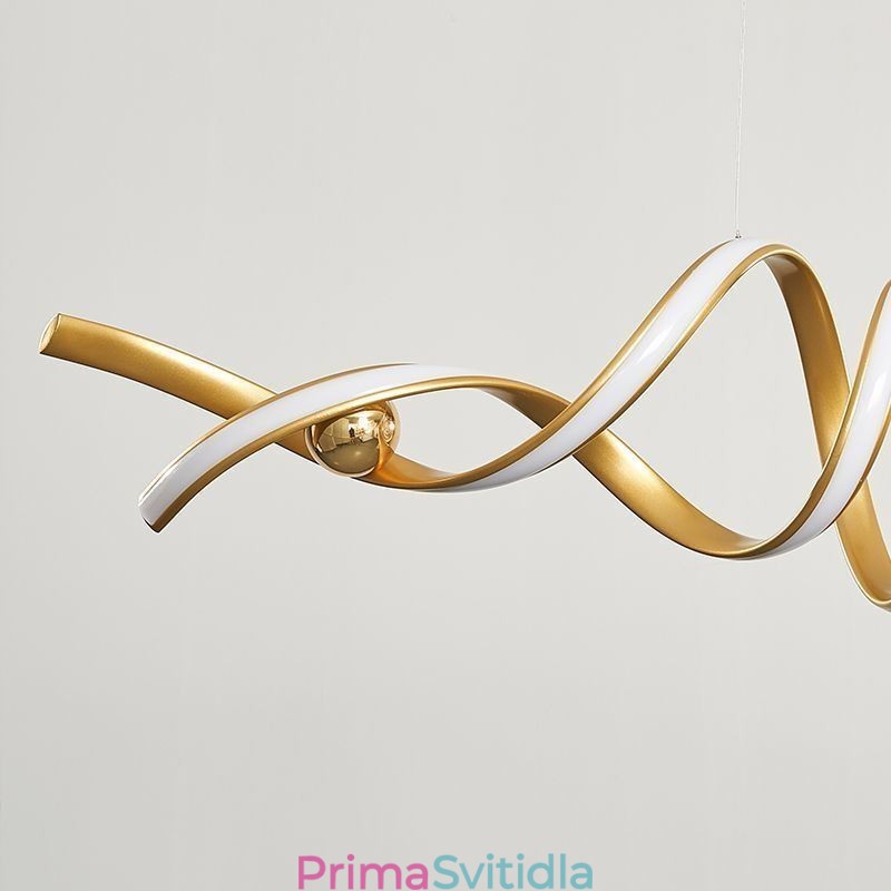 Minimalistické závěsné světlo Aluminium Art Minimalistické spirálové stropní svítidlo