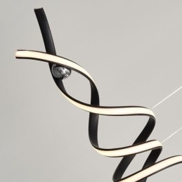 Minimalistické závěsné světlo Aluminium Art Minimalistické spirálové stropní svítidlo
