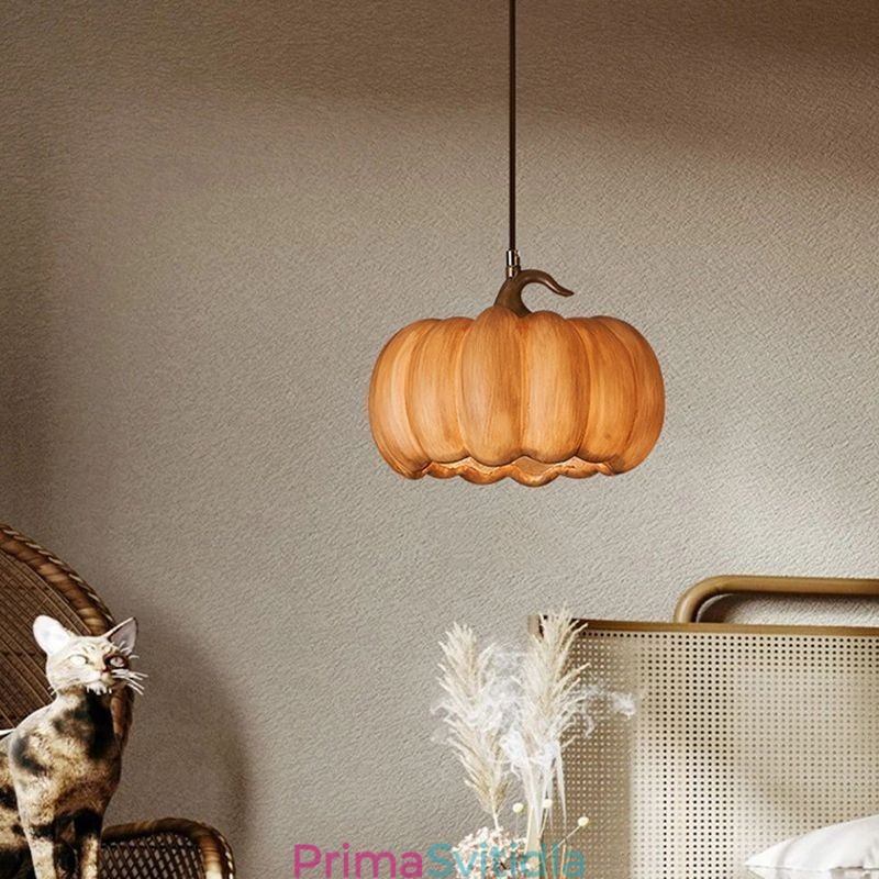Kreativní dýňové závěsné svítidlo japonské retro stropní svítidlo stropní