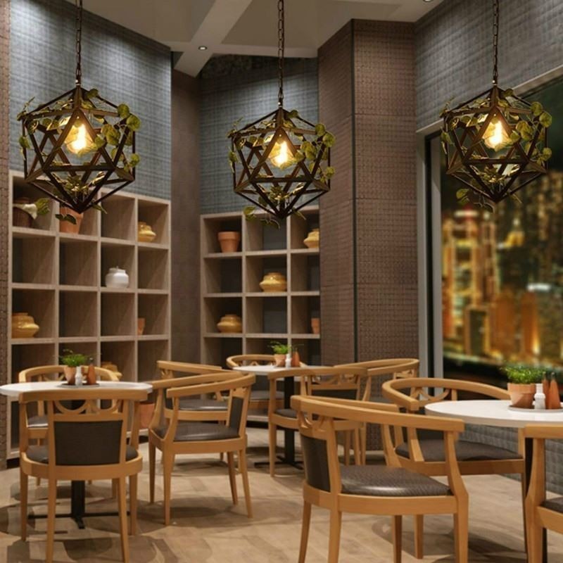 Industriální vintage závěsné svítidlo Iron Birdcage závěsné svítidlo