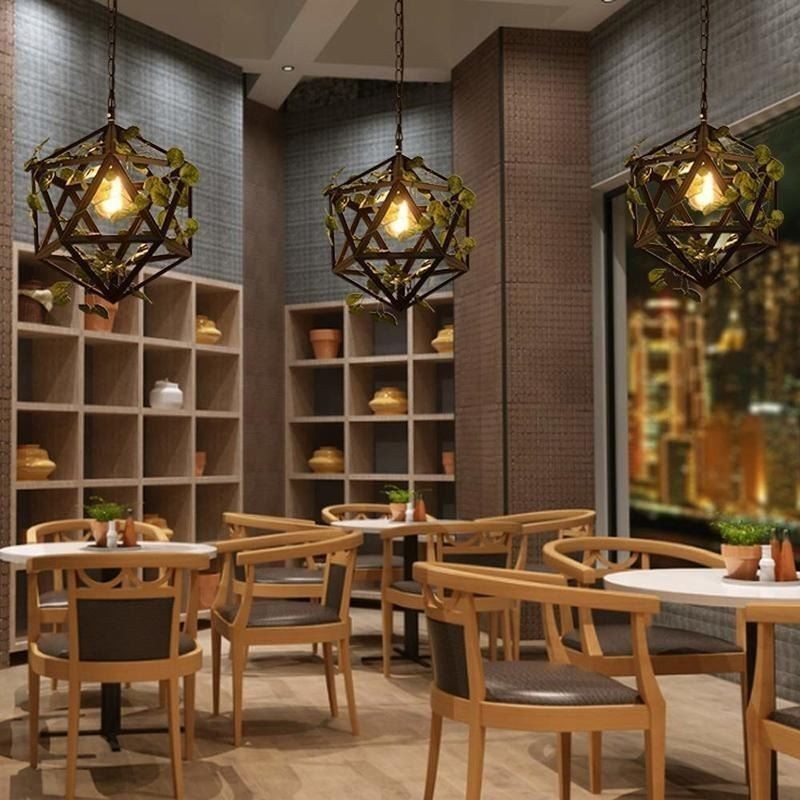 Industriální vintage závěsné svítidlo Iron Birdcage závěsné svítidlo