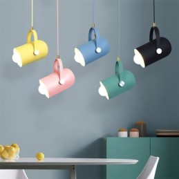 Závěsná lampa Nordic Colorful Light Macaron s jednou hlavou