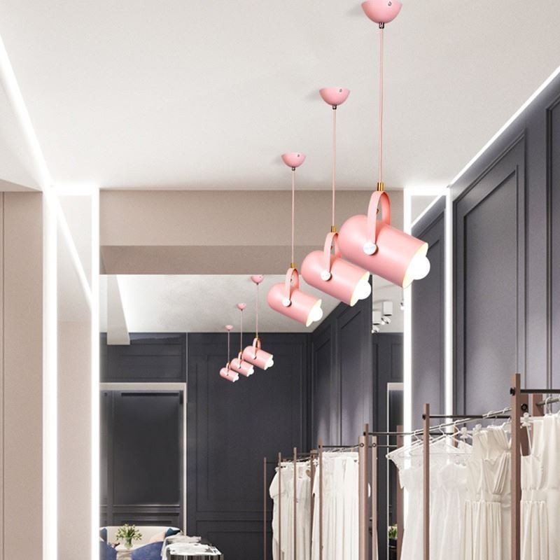Závěsná lampa Nordic Colorful Light Macaron s jednou hlavou