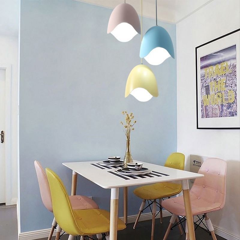 Jednohlavá závěsná lampa Creative Macaron Pendant Light