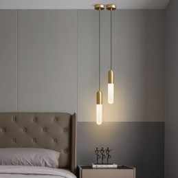 Moderní matné závěsné světlo kartáčované závěsné svítidlo