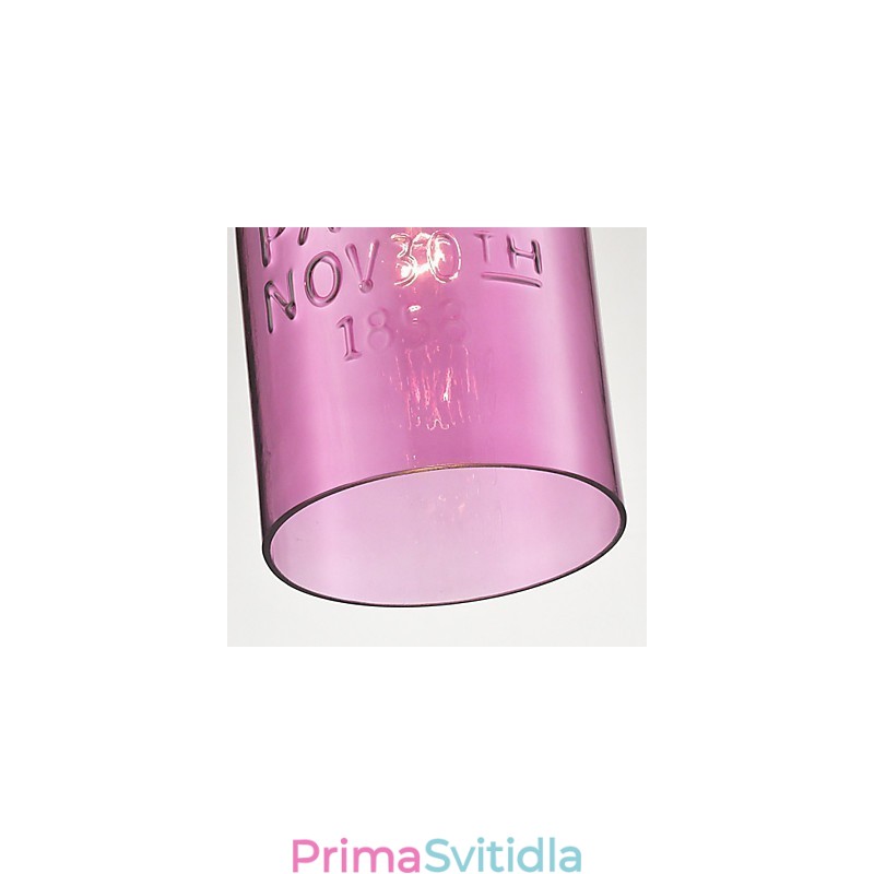 1 Světlo Moderní skleněné závěsné svítidlo v průhledném bublinkovém designu