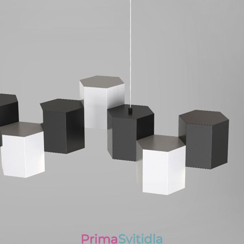 Moderní šestihranné závěsné svítidlo kreativní kombinované závěsné svítidlo