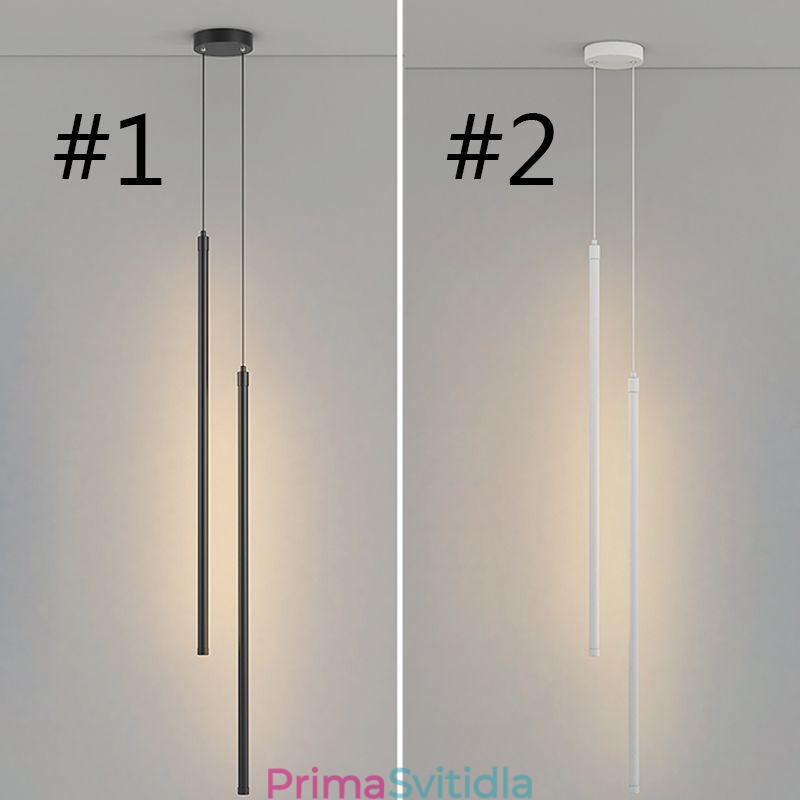 Závěsné světlo Nordic Long Tube Visící Lamp Island
