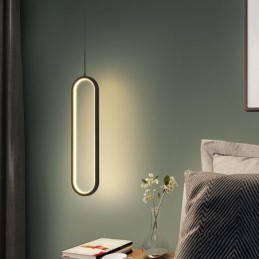 Moderní závěsné světlo Minimalistické oválné závěsné osvětlení