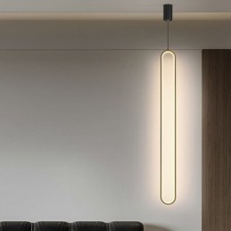 Moderní závěsné světlo Minimalistické oválné závěsné osvětlení