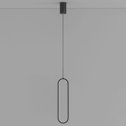 Moderní závěsné světlo Minimalistické oválné závěsné osvětlení