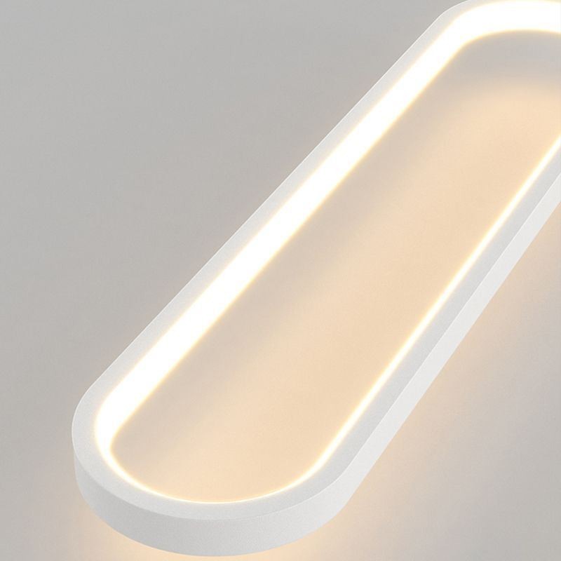 Moderní závěsné světlo Minimalistické oválné závěsné osvětlení
